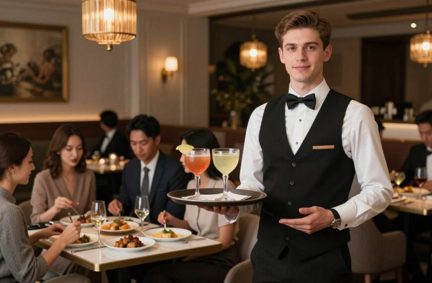 Ile zarabia kelner – pensja, napiwki i różnice między lokalami